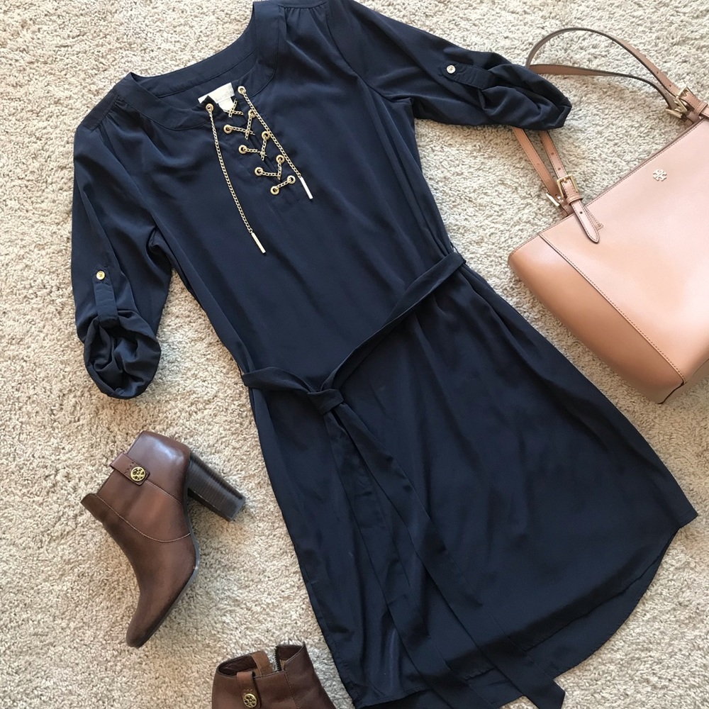 Three Quarter Sleeve Dress by Michael Kors - Picture 3 of 8